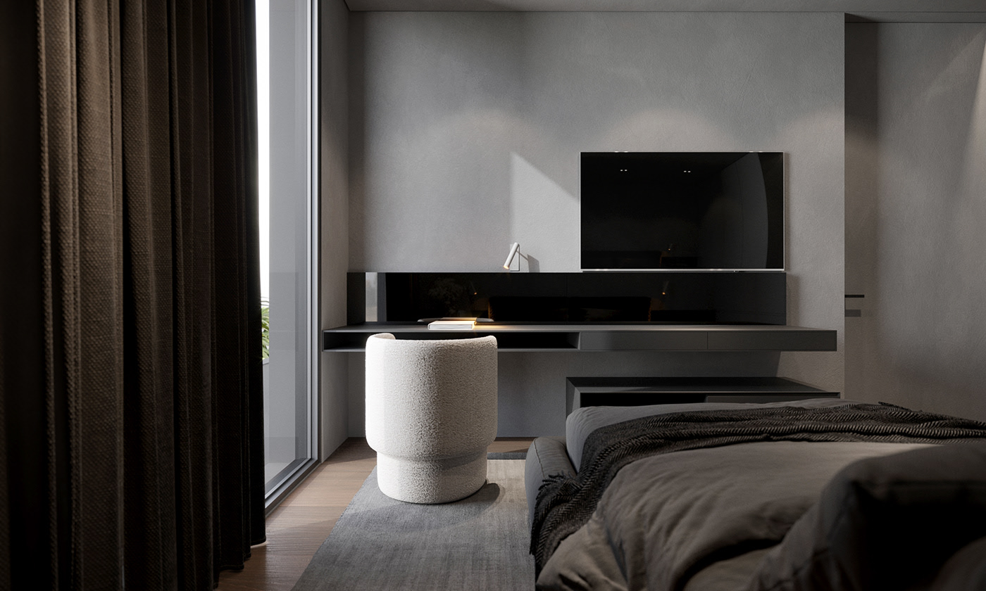 610㎡高级灰色系住宅设计 超精致！-16