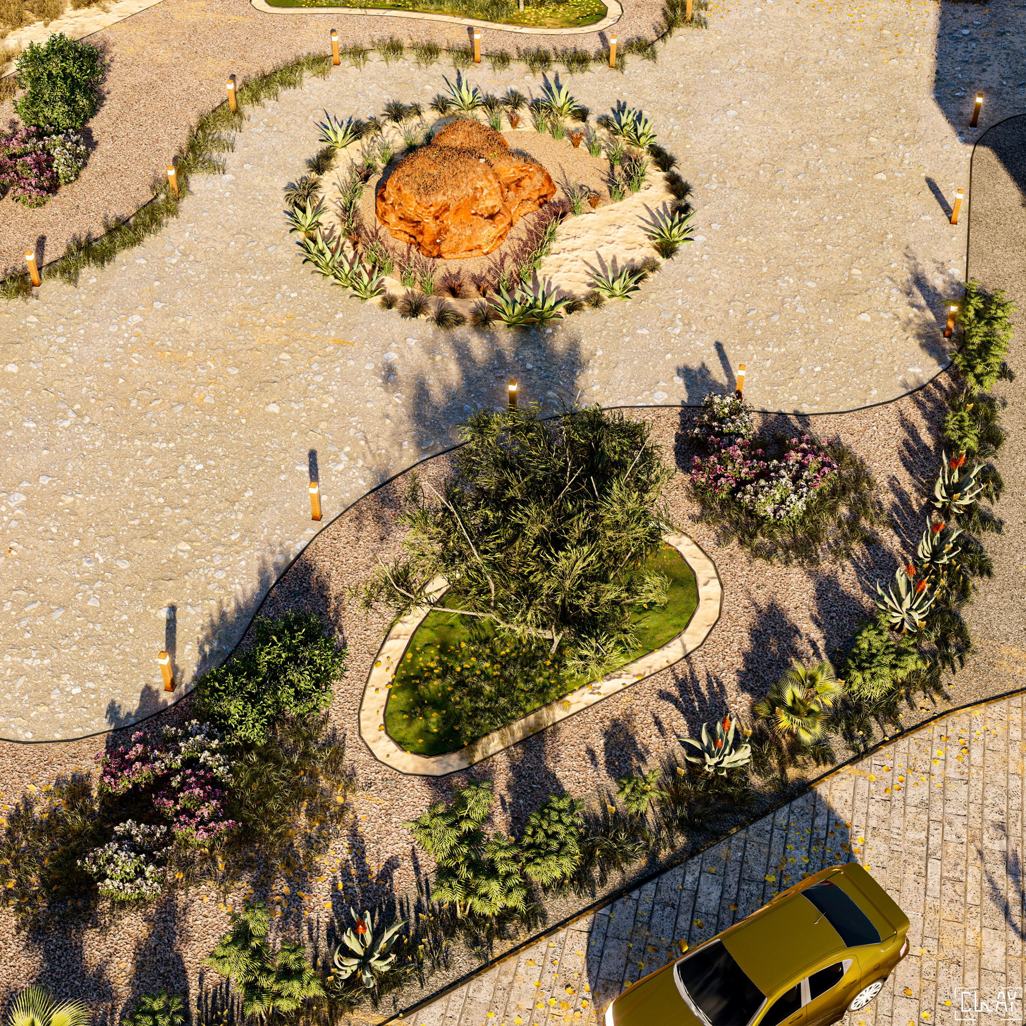 沙特私人别墅景观设计丨沙特阿拉伯丨Clay Studio-16