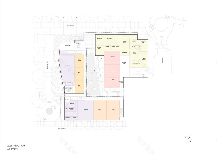 芝加哥州立大学艺术人文大楼-10