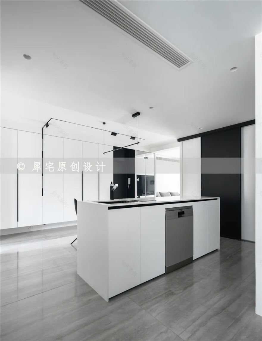 黑白极简光之居,孙姐家的大平层视野-31