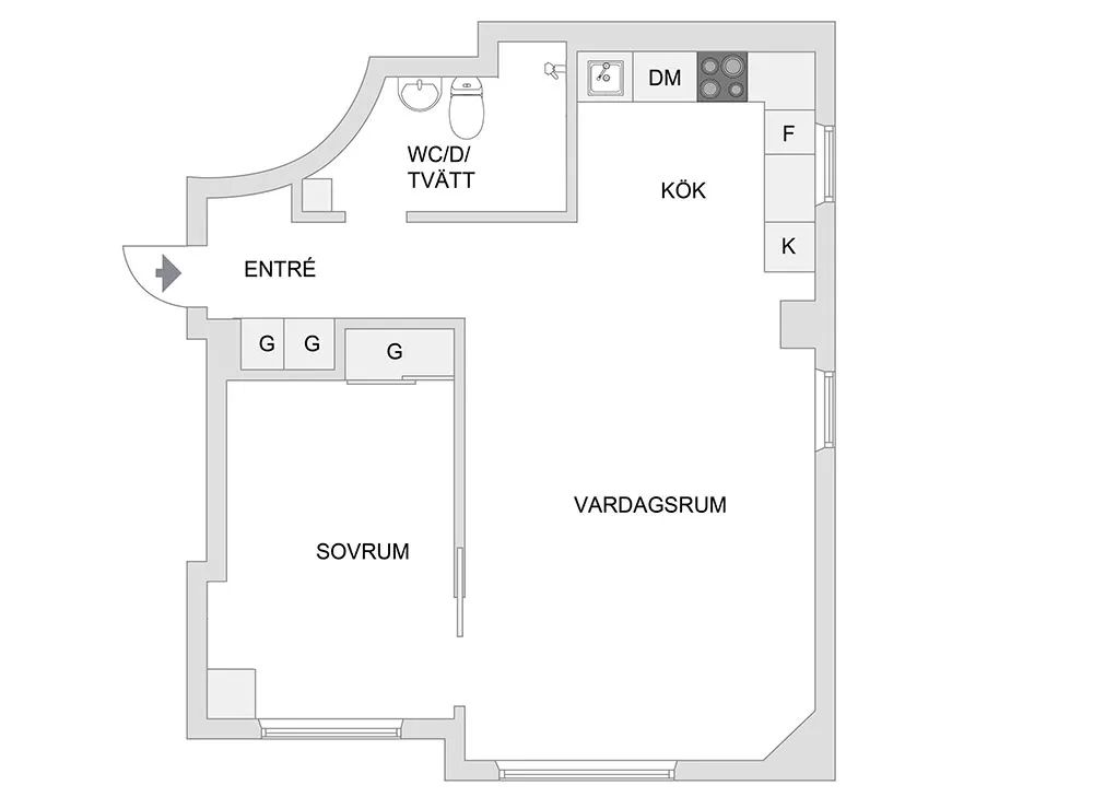 56㎡北欧风小宅丨Husman Hagberg-20