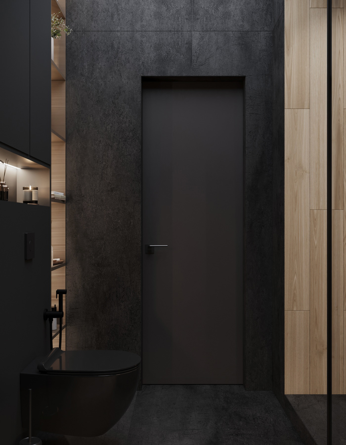 原木与灰色 打造舒适温暖的居住空间                     -26