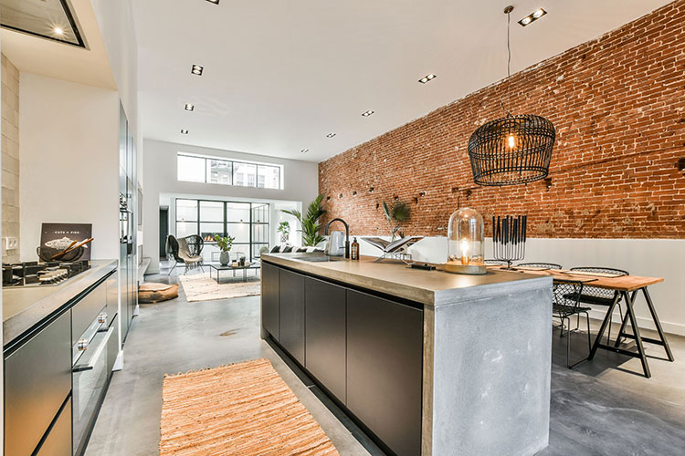 Amsterdam 工业风公寓设计-9