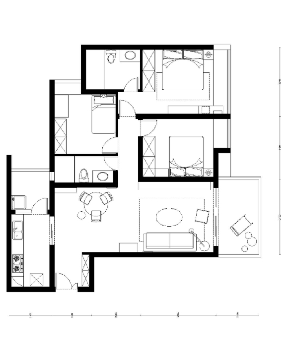 时尚精致的“双面”女主复古,自然新家丨图舍设计-14