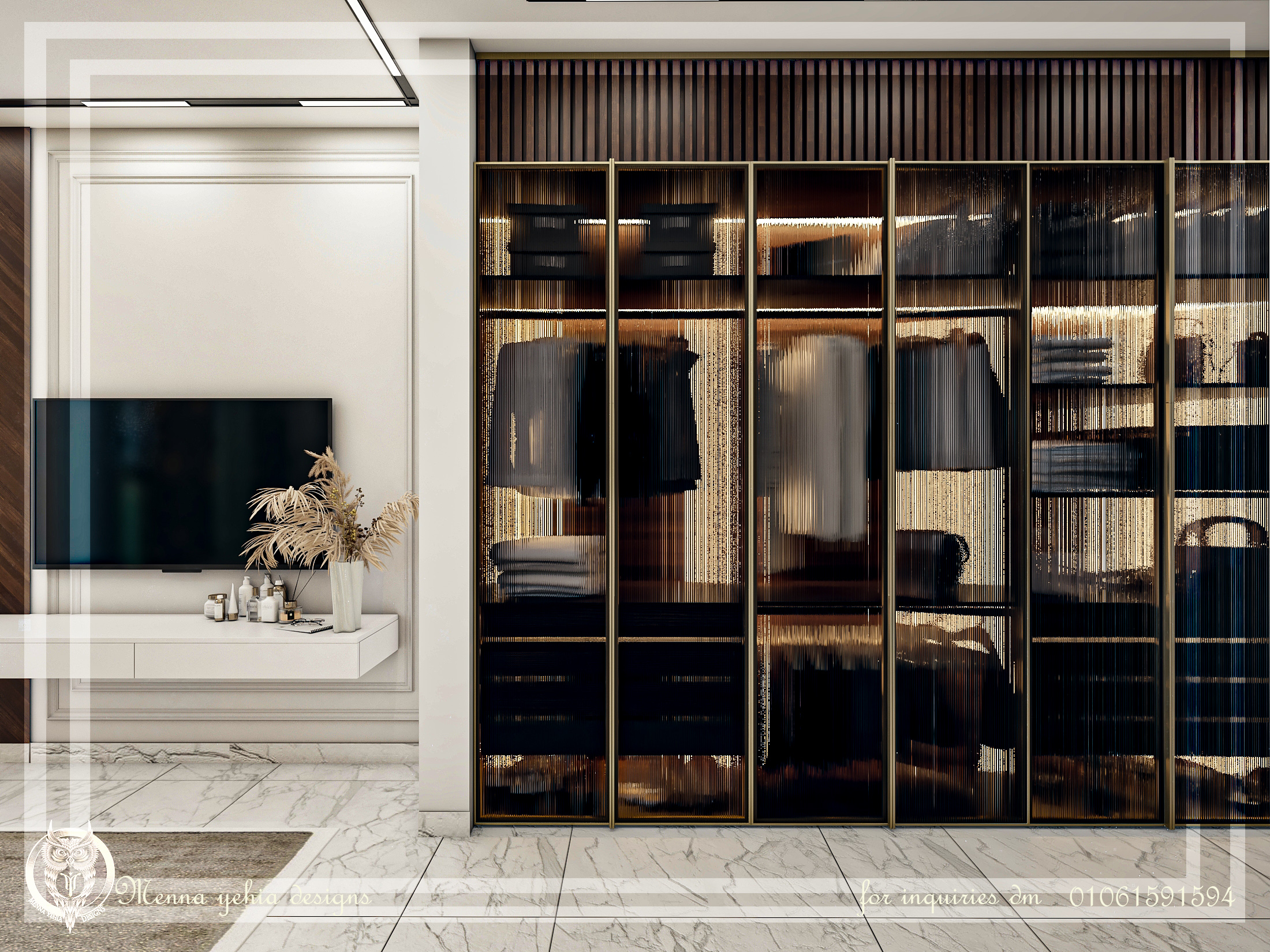 CONTERMPORARY BEDROOM WITH DRESSING ROOM-7