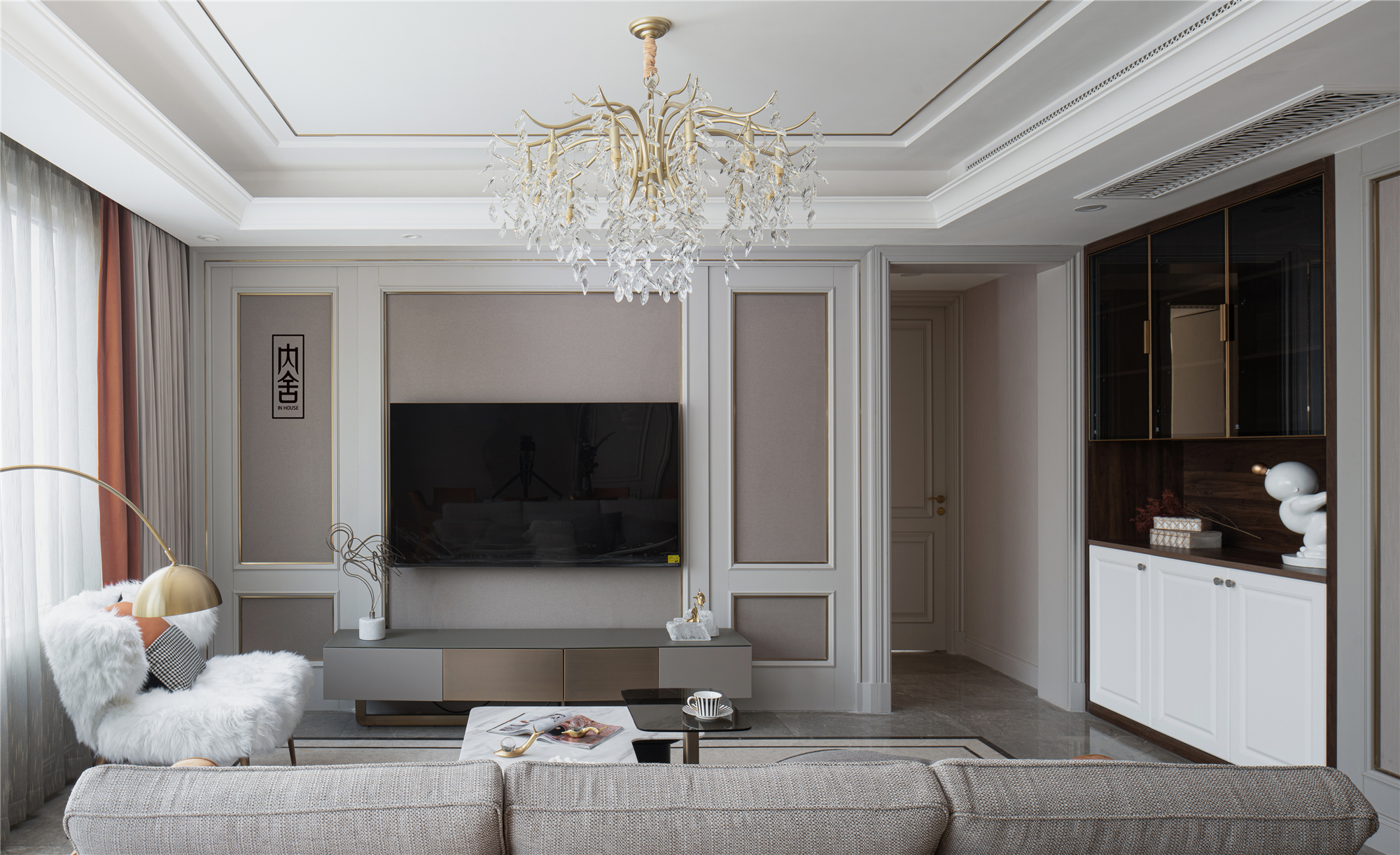 现代轻奢三室两厅设计丨申屠翰钰-12