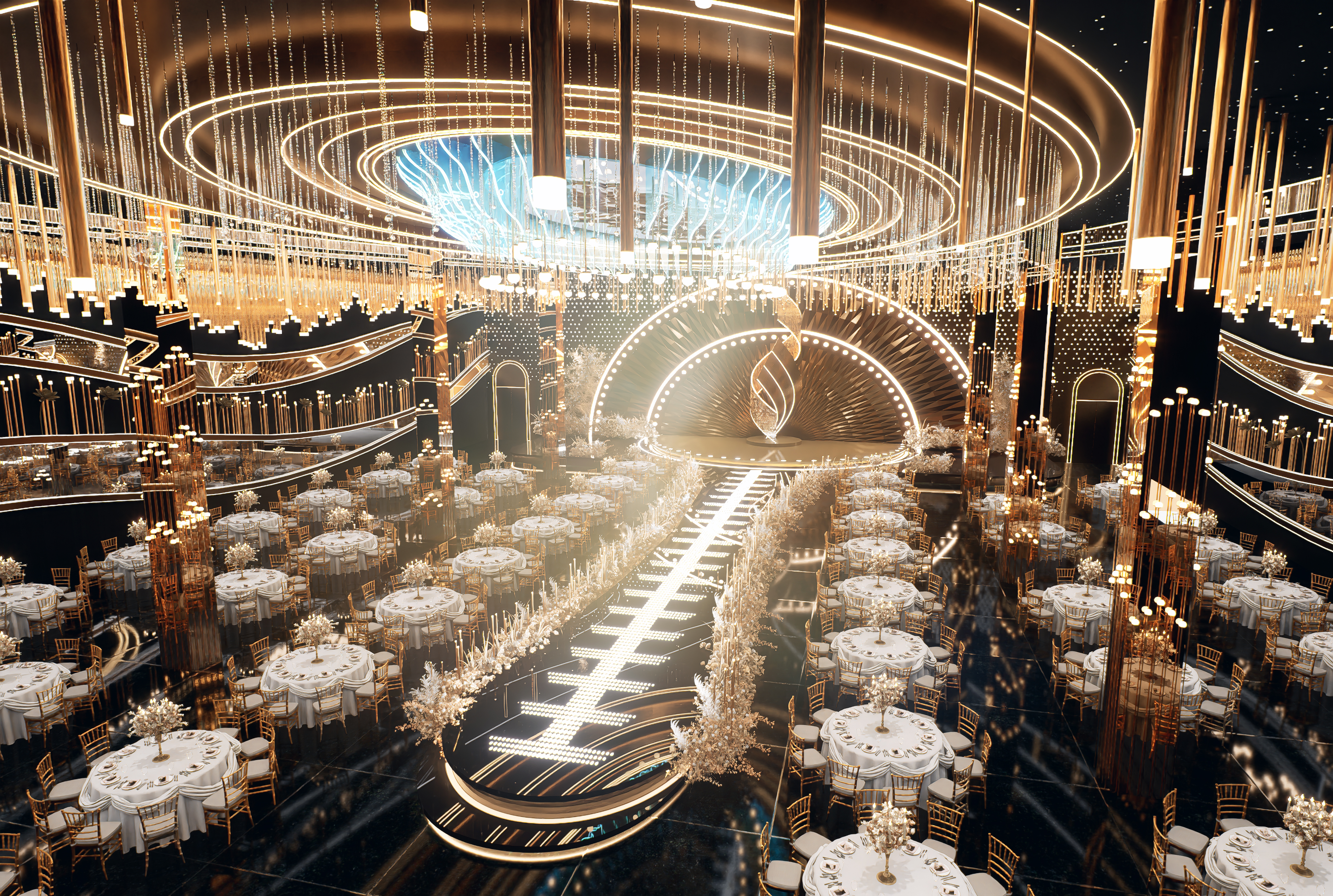 工装效果图制作&婚礼宴会厅-0