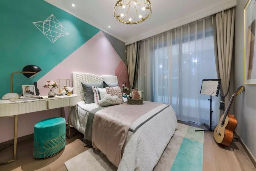 色彩演绎个性家居,南京长沙龙湖精装样板间解读-131