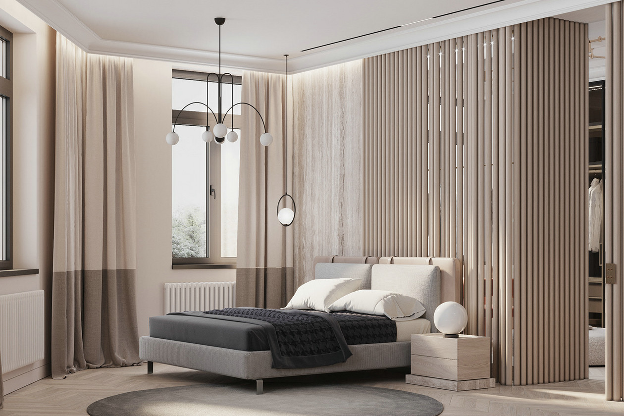 200㎡浅色系空间设计-12