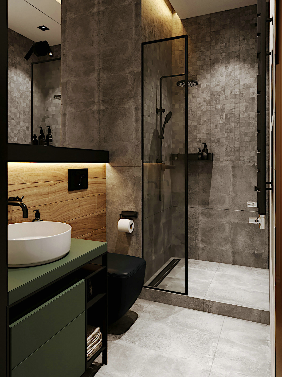 北欧风灰绿设计，展现纯粹魅力-61