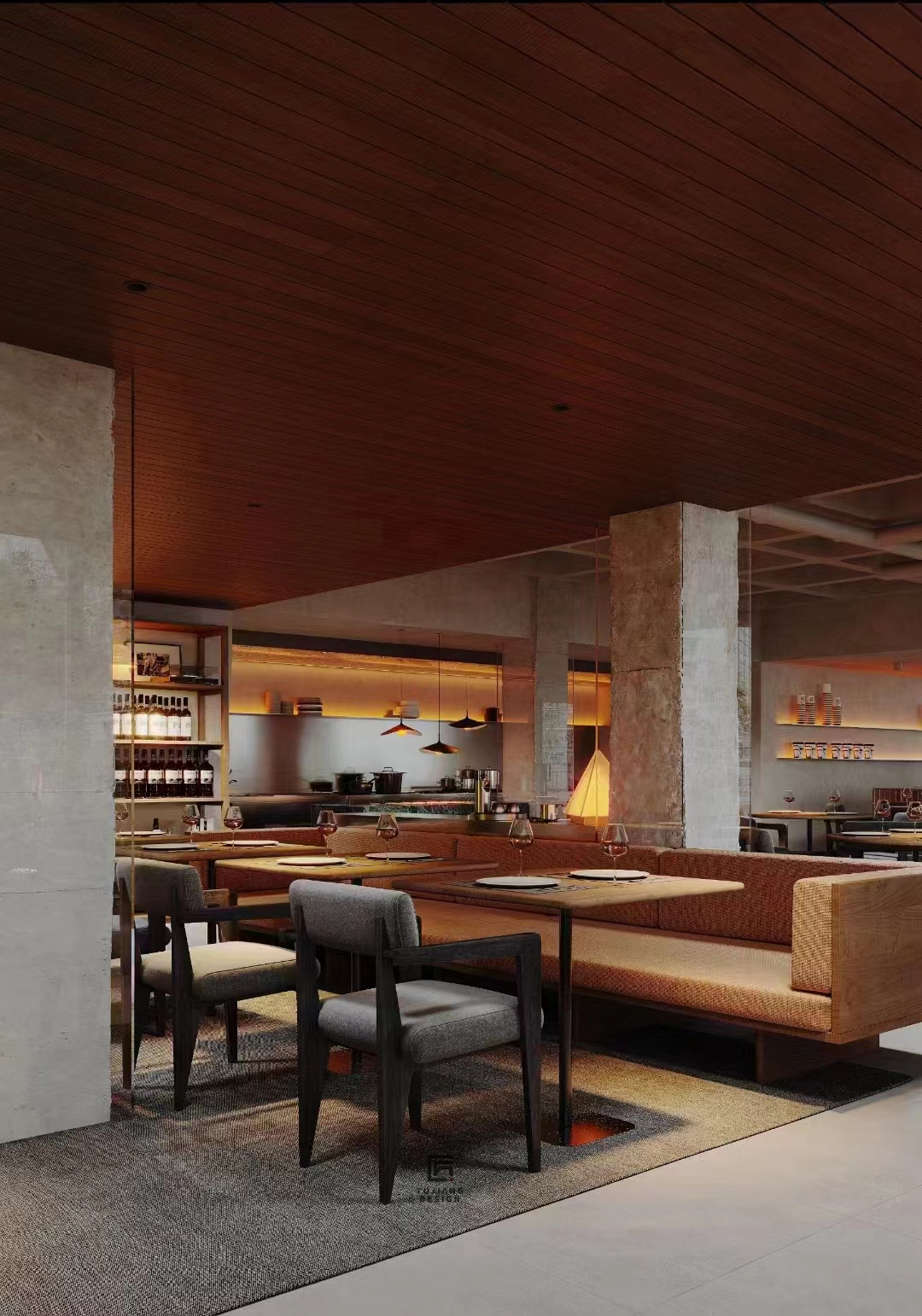 工装餐饮空间设计案例｜让就餐充满仪式感-4