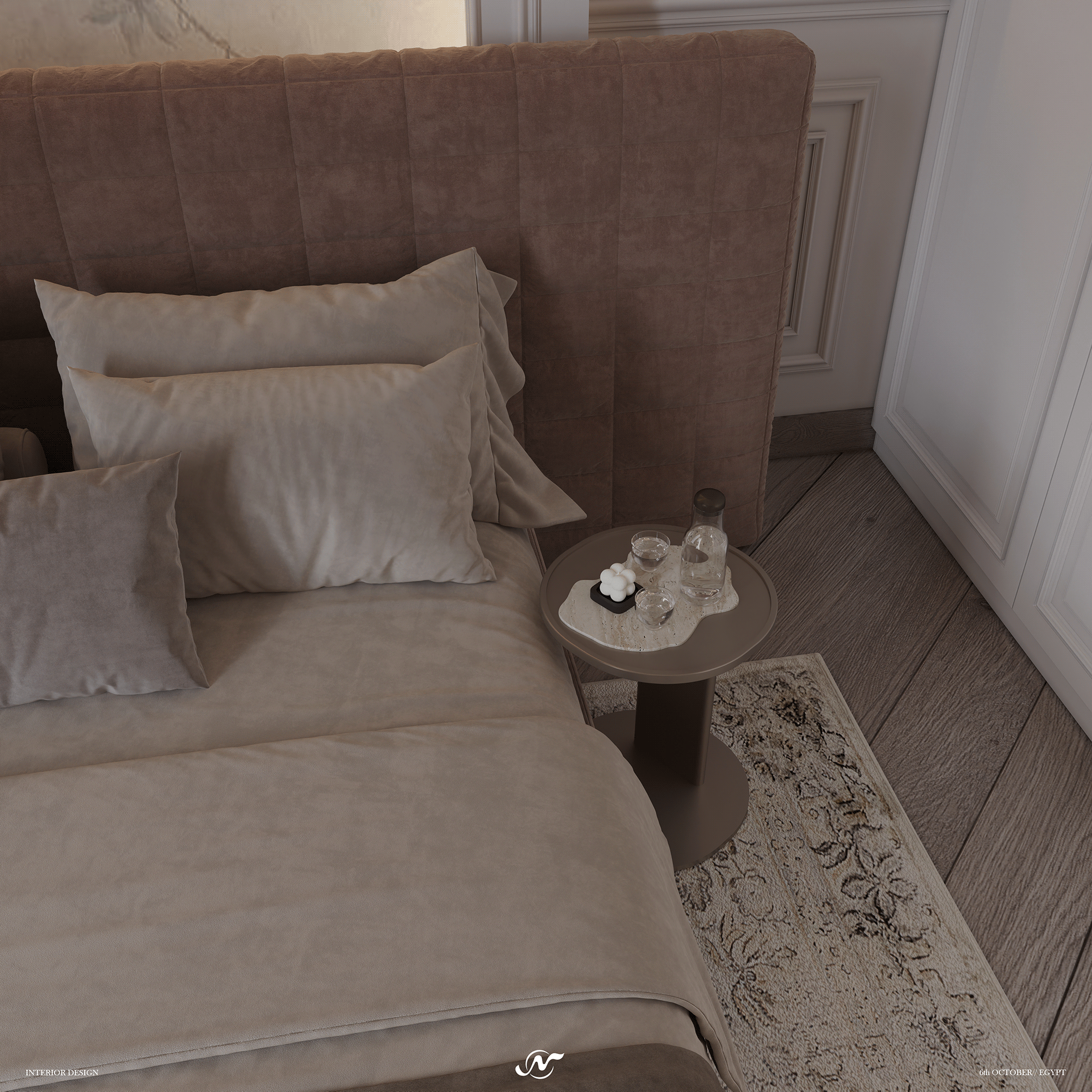 新古典风格卧室丨Yasmine El  Dragieny-16