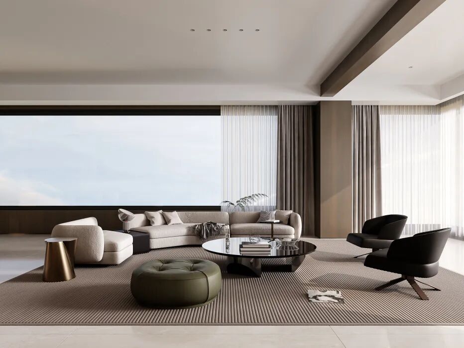 260㎡意式极简丨麓悦尚宸丨中国湖南丨纵向·空间设计-14