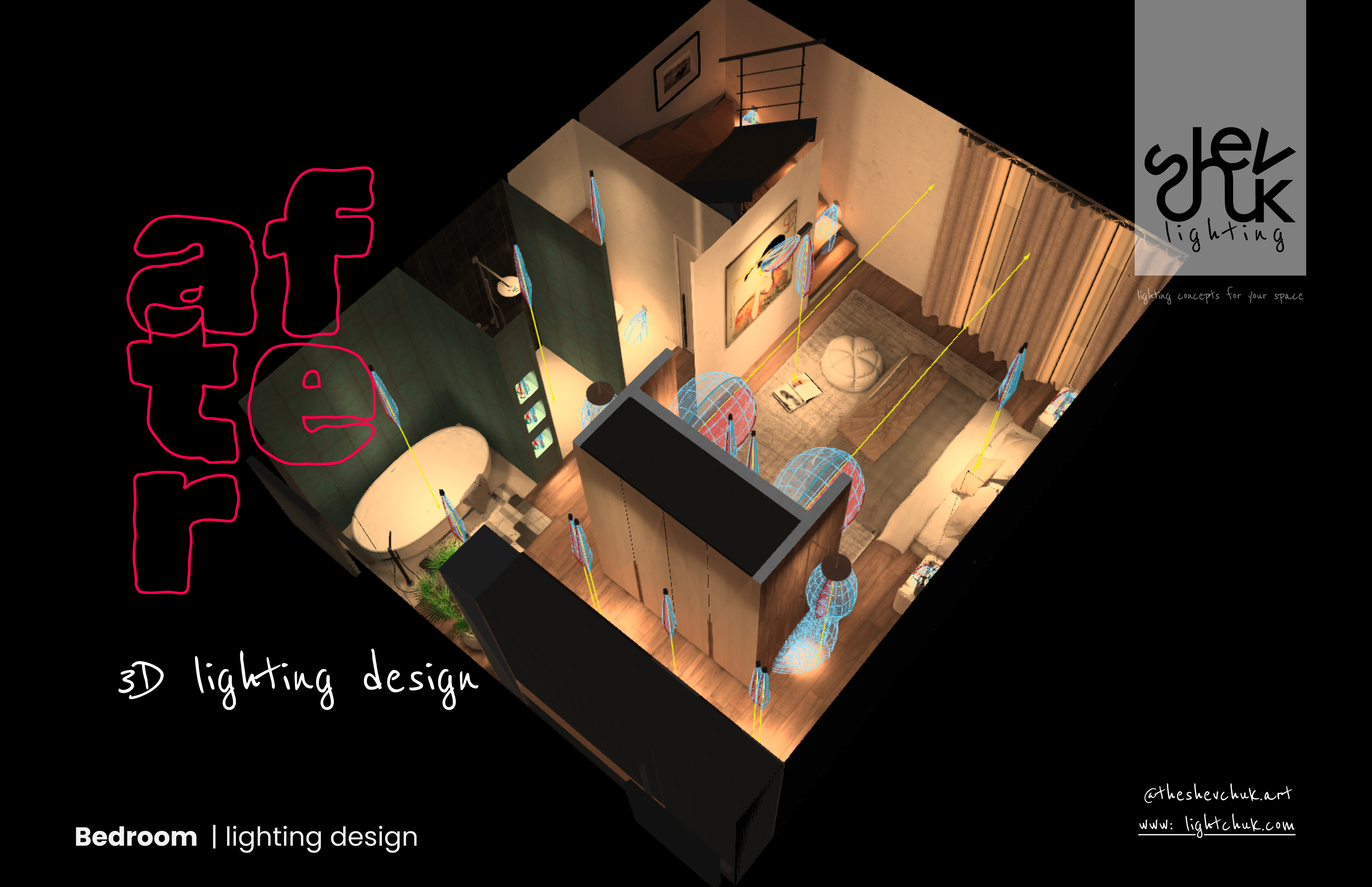 BEDROOM LIGHTING DESIGN | Dialux Evo-3