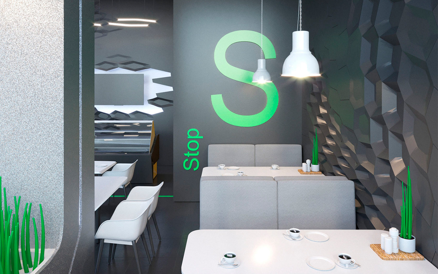 PitStop 咖啡厅室内设计丨乌克兰切尔尼戈夫丨Iurii Kygorodtsev 等-2
