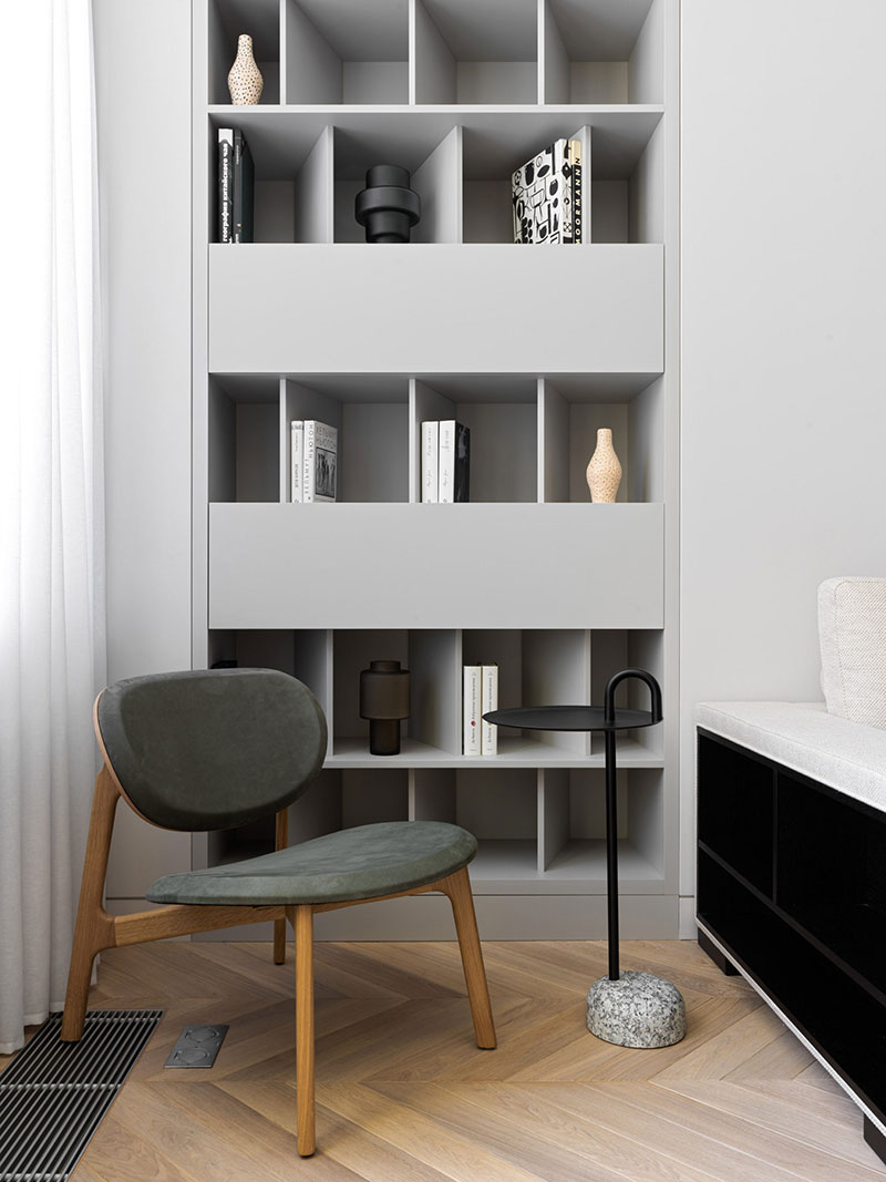 莫斯科 80 平米现代公寓，极简风格与强大储物空间的完美结合-4