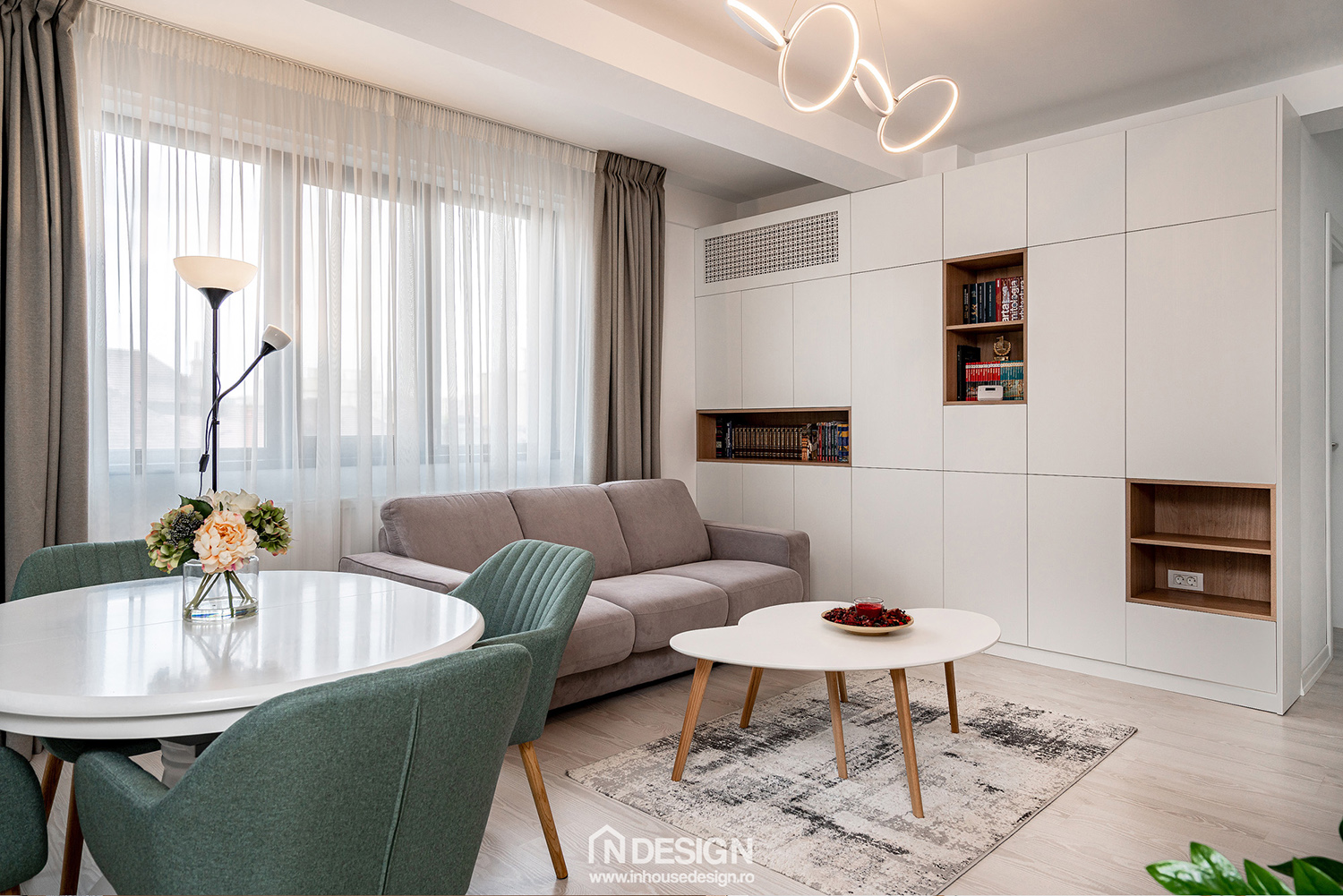 布加勒斯特91·5㎡三居室公寓斯堪的纳维亚风格装修丨罗马尼亚布加勒斯特丨In House Design-10