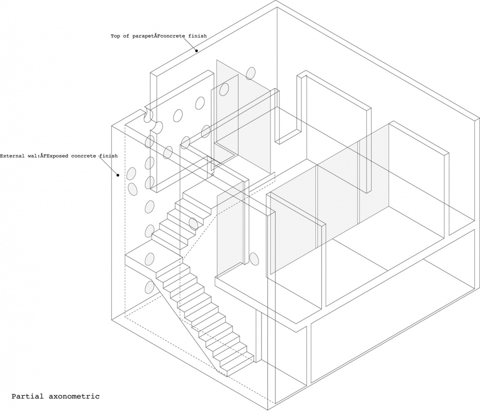 京都 MON 工作坊及住宅 | 十字孔洞的光影游戏-52
