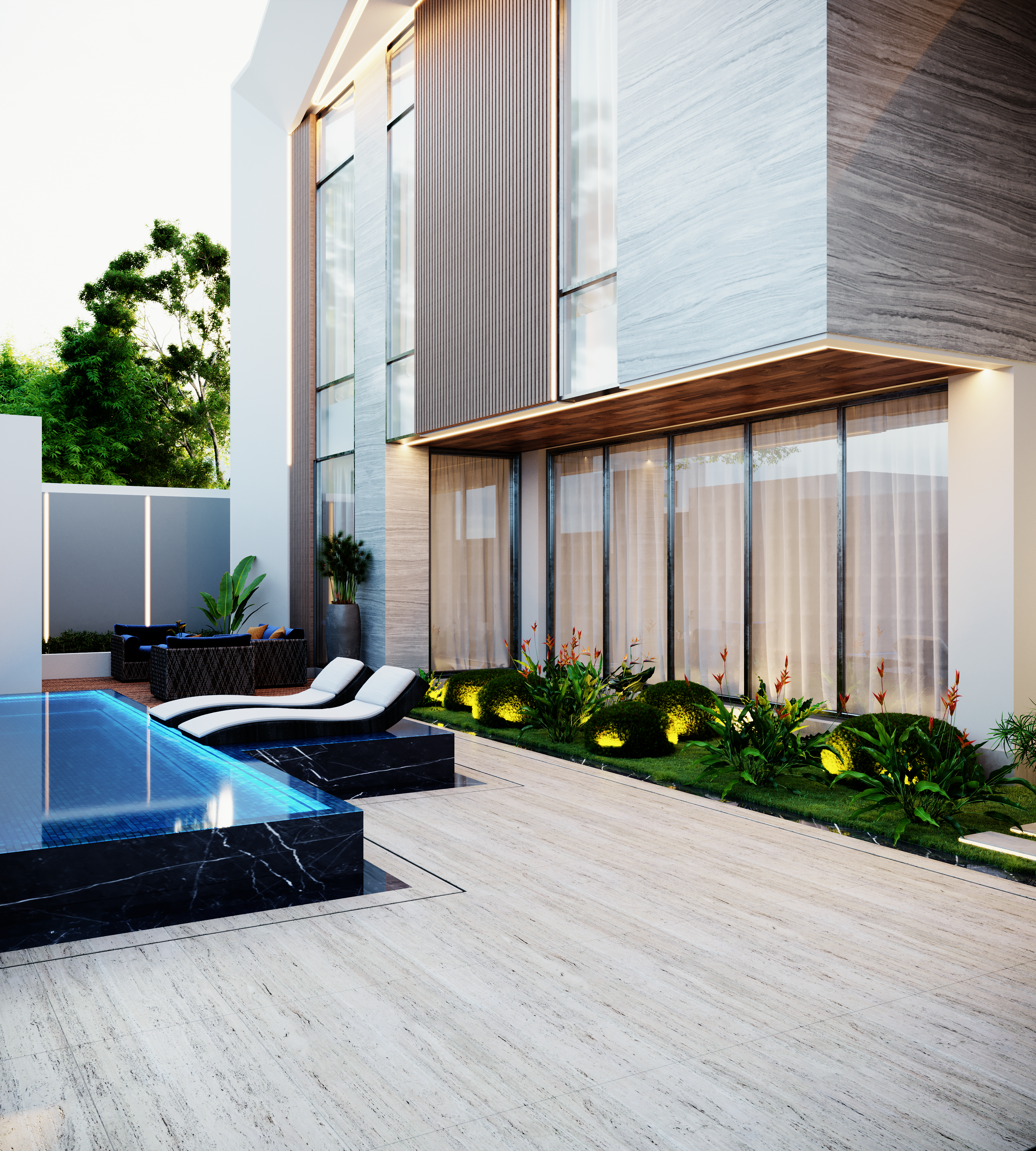 AL MUNIFE 景观设计丨Binaeya Engineering-6