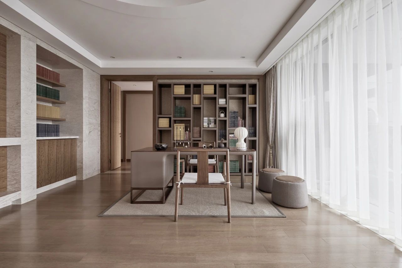 杭州和洛空间设计 | 700㎡港式别墅,精致木质栖所诠释怀旧情怀-19