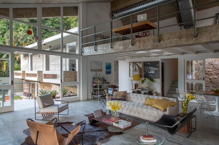 巴西里约现代家庭别墅设计-7