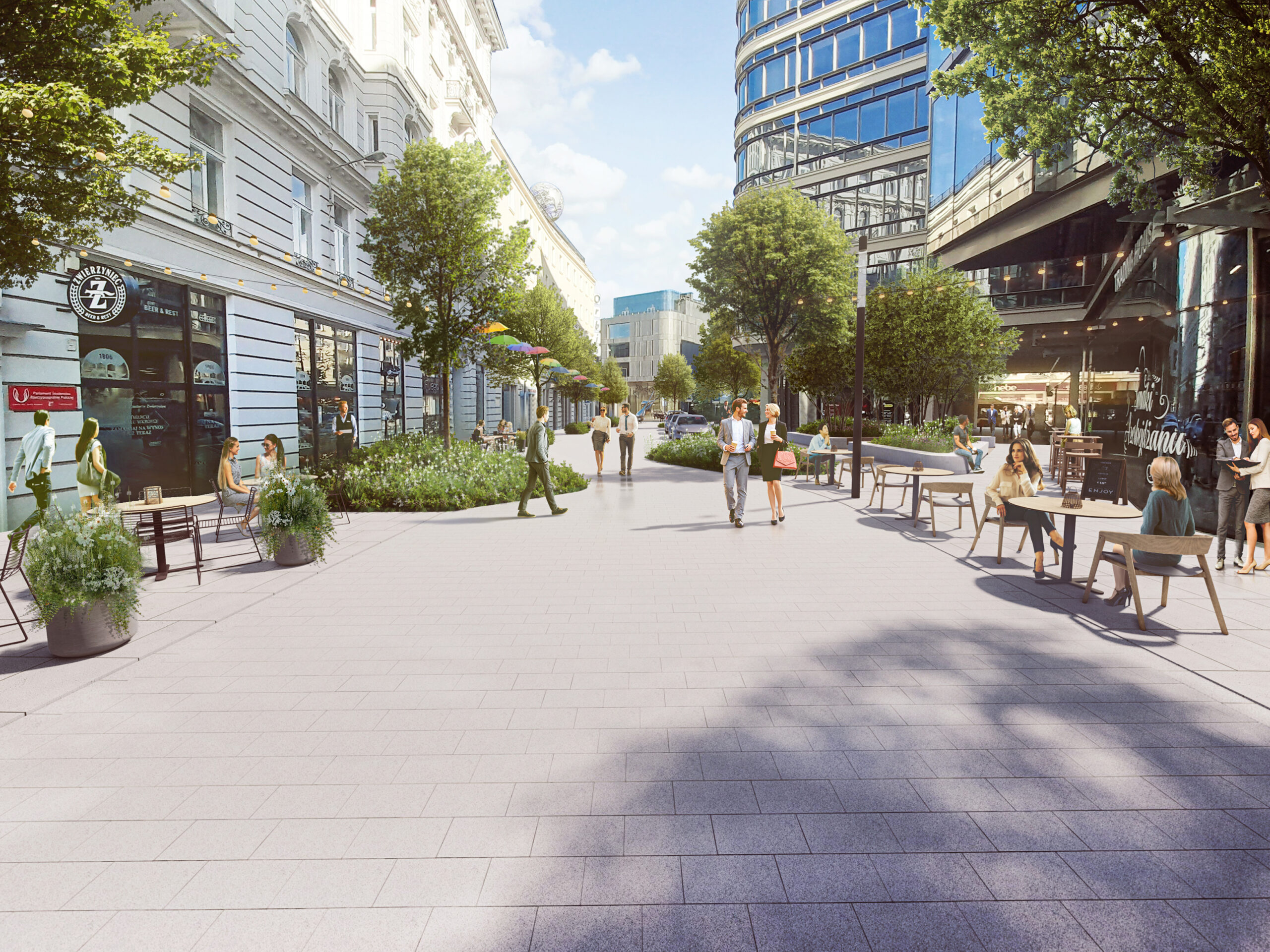 华沙新中心计划之赫米耶尔纳街公共空间开发项目丨波兰华沙-16