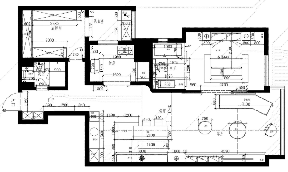 130m²现代简约大平层-4