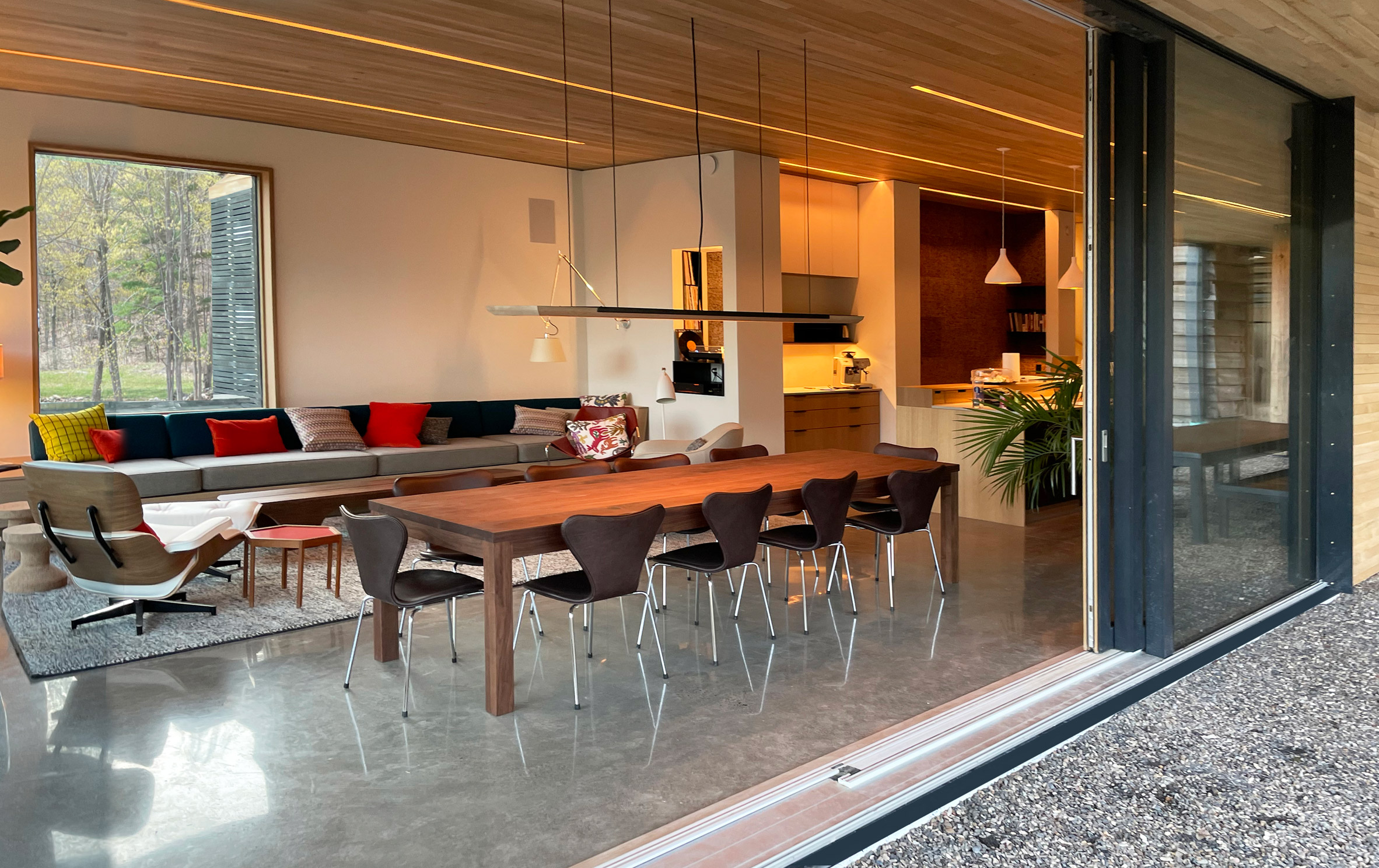 纽约州北部的被动式住宅 | 古老农场的现代绿色改造-11