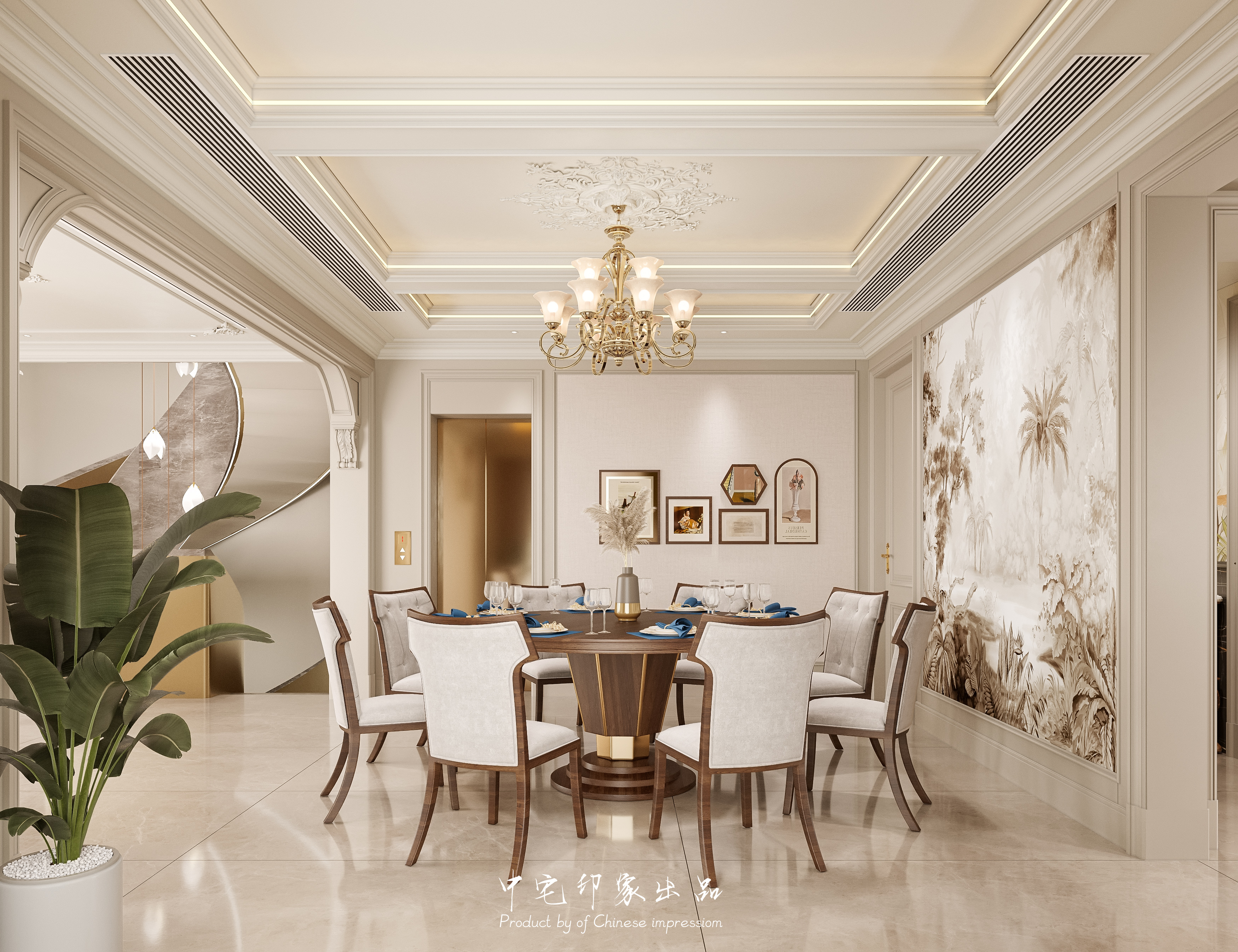 法式别墅效果图丨中国益阳-6