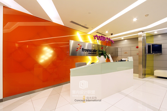 【临水装饰】飞思卡尔(创新风格)办公空间设计-5