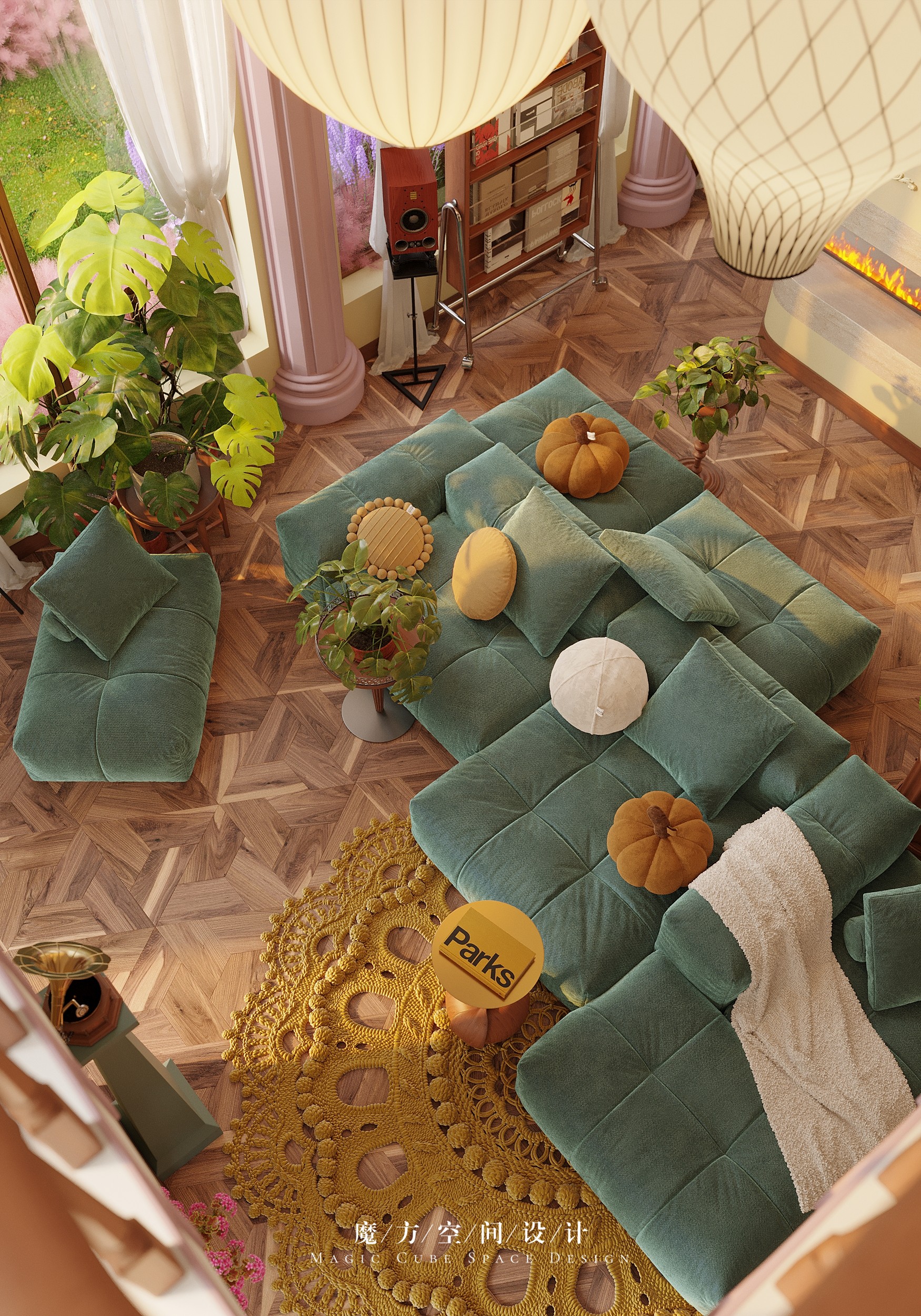 大连•法式复古别墅设计丨中国大连丨魔方空间设计-27