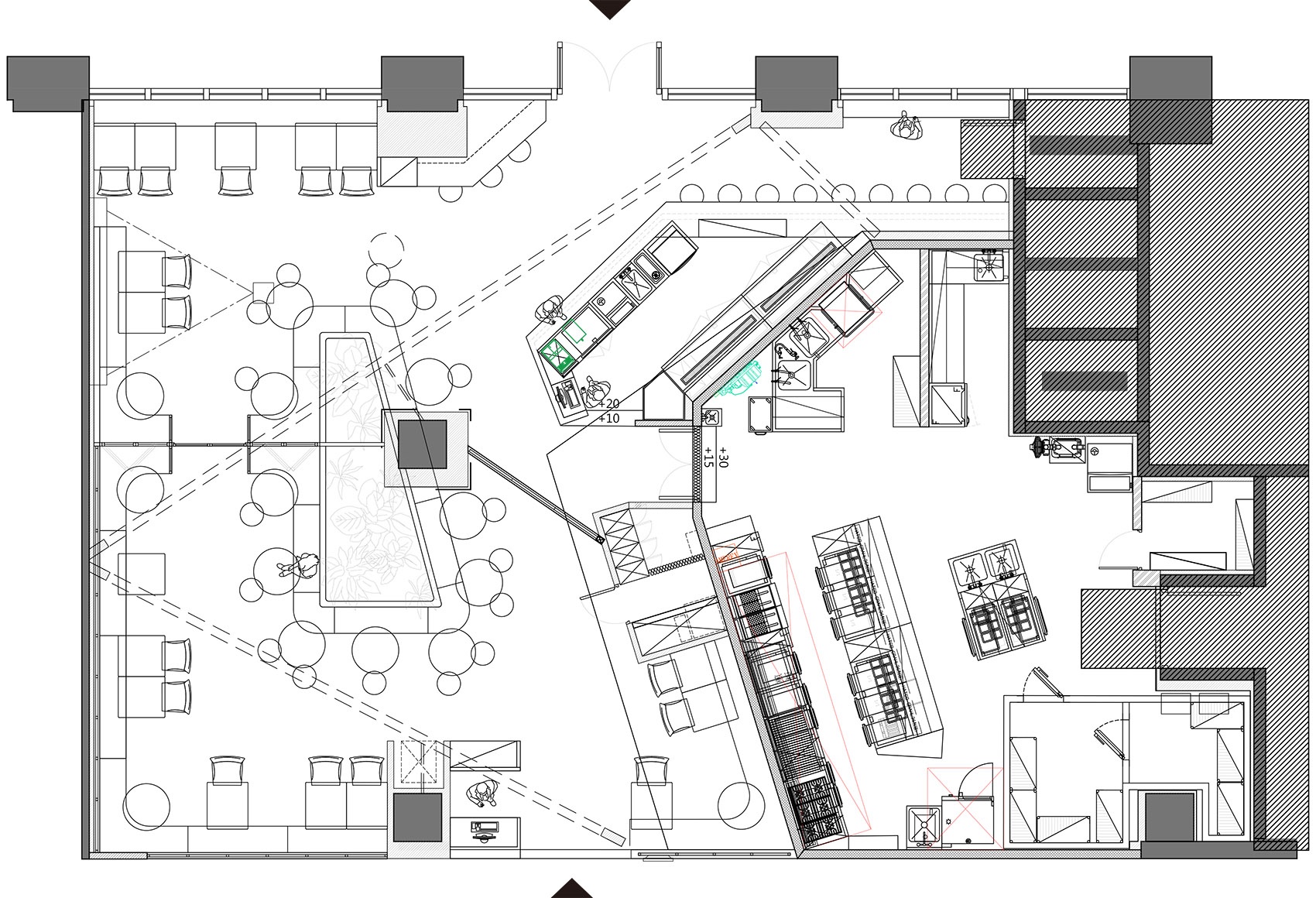 台湾LILLA餐厅  《多重时域》丨中国台北丨艾区博室内设计-28