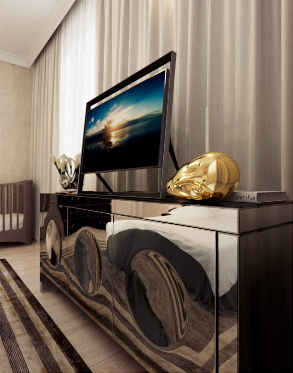 The interiors of the country house of 300 m  in American style Alexandra Fedorova-3