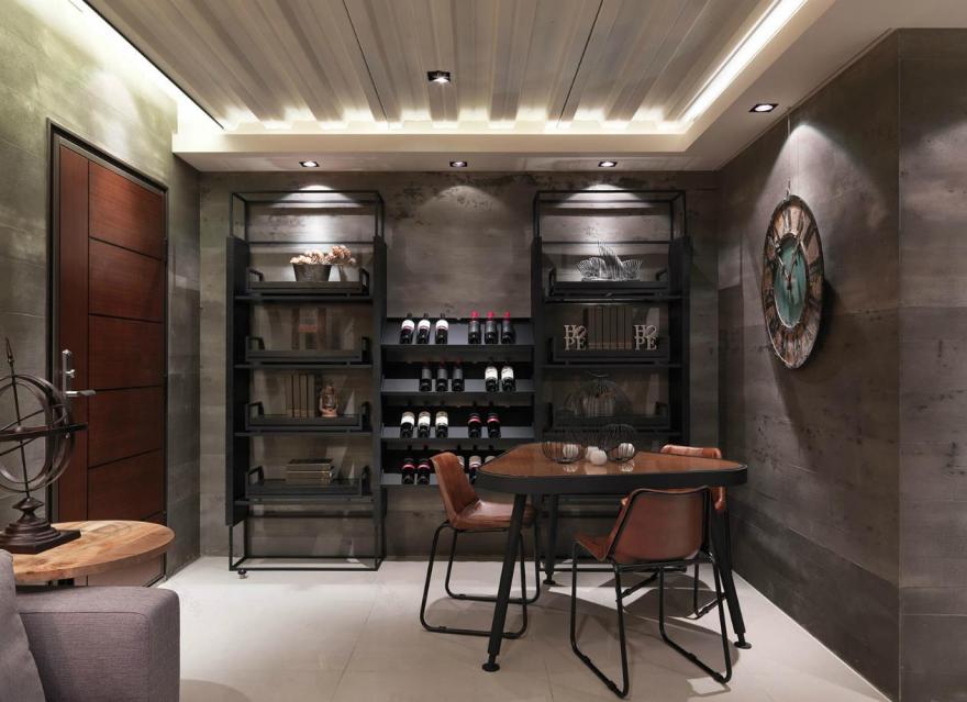 金属摇滚——个性工业质感宅 彩韵设计-7