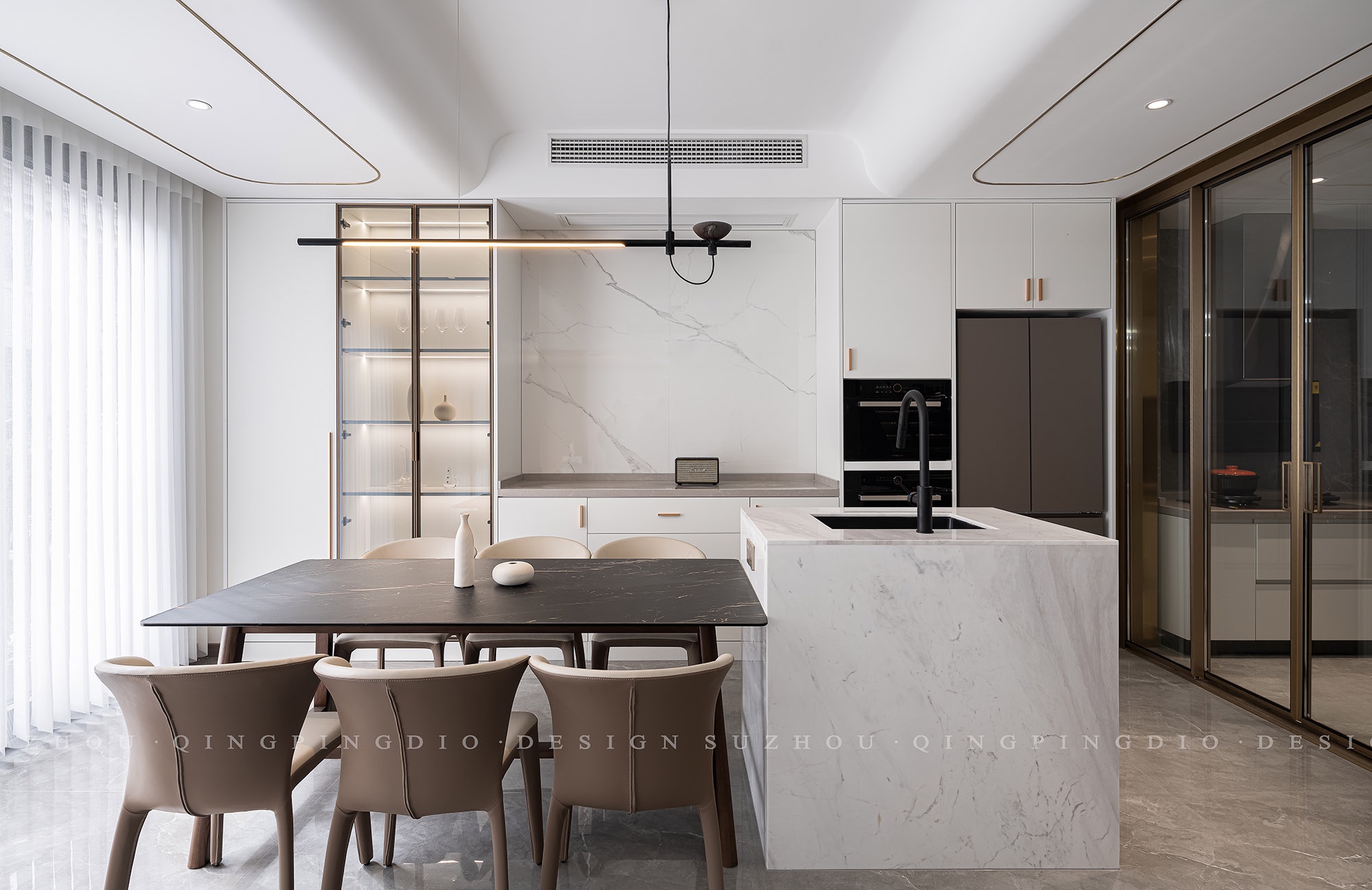 舟山白鹭湾花园丨中国舟山丨苏州清平调空间设计-22