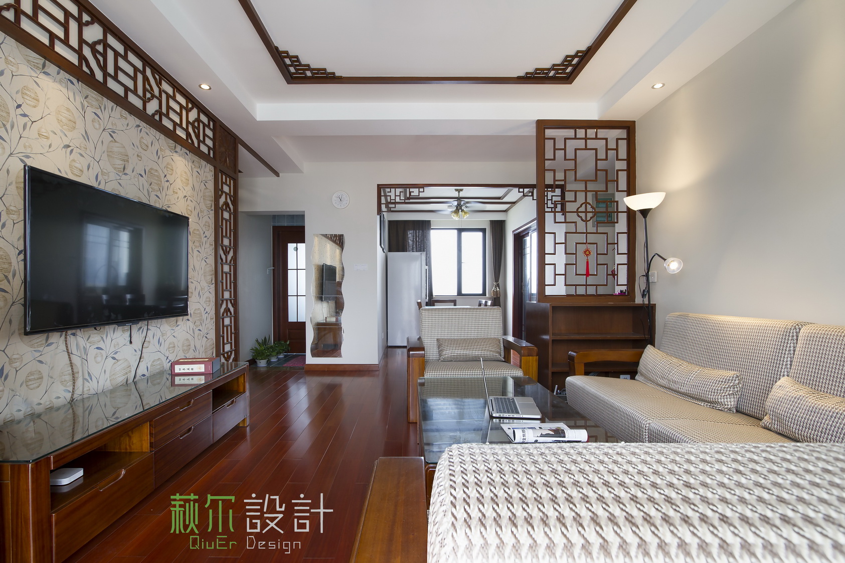 湖畔府邸·现代中式混搭家居设计-35