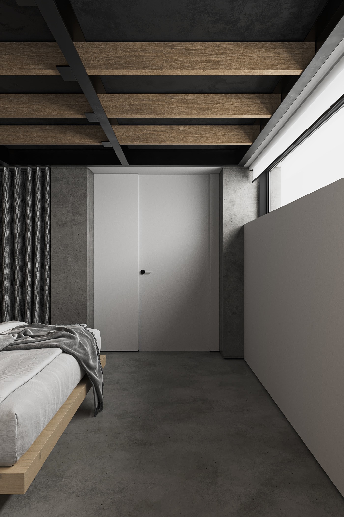 100㎡黑色系住宅设计 超有质感！-11