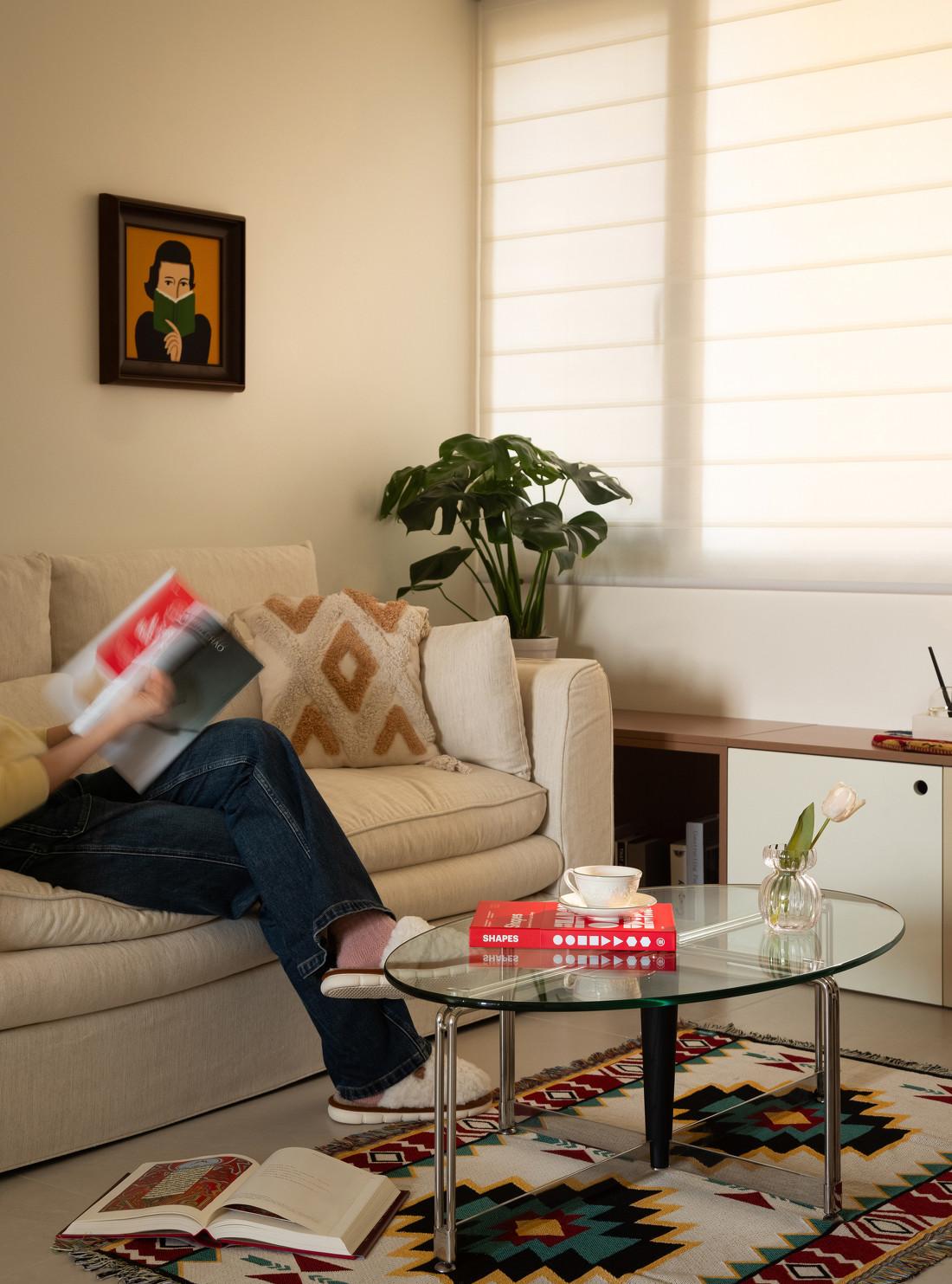 复古轻甜×包豪斯独居空间设计丨中国南京-7