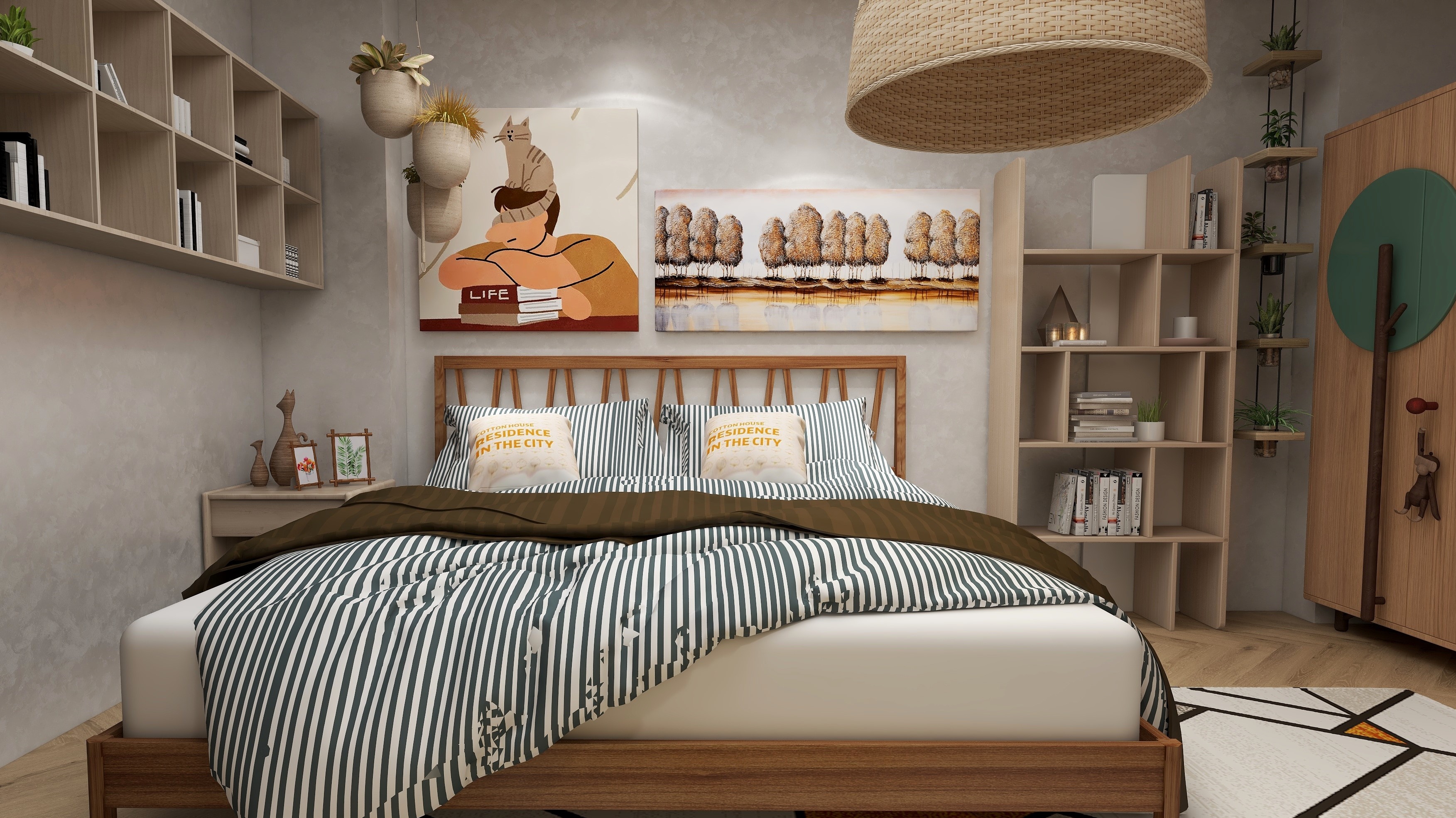 Bohemian Apartment By Coohom-16