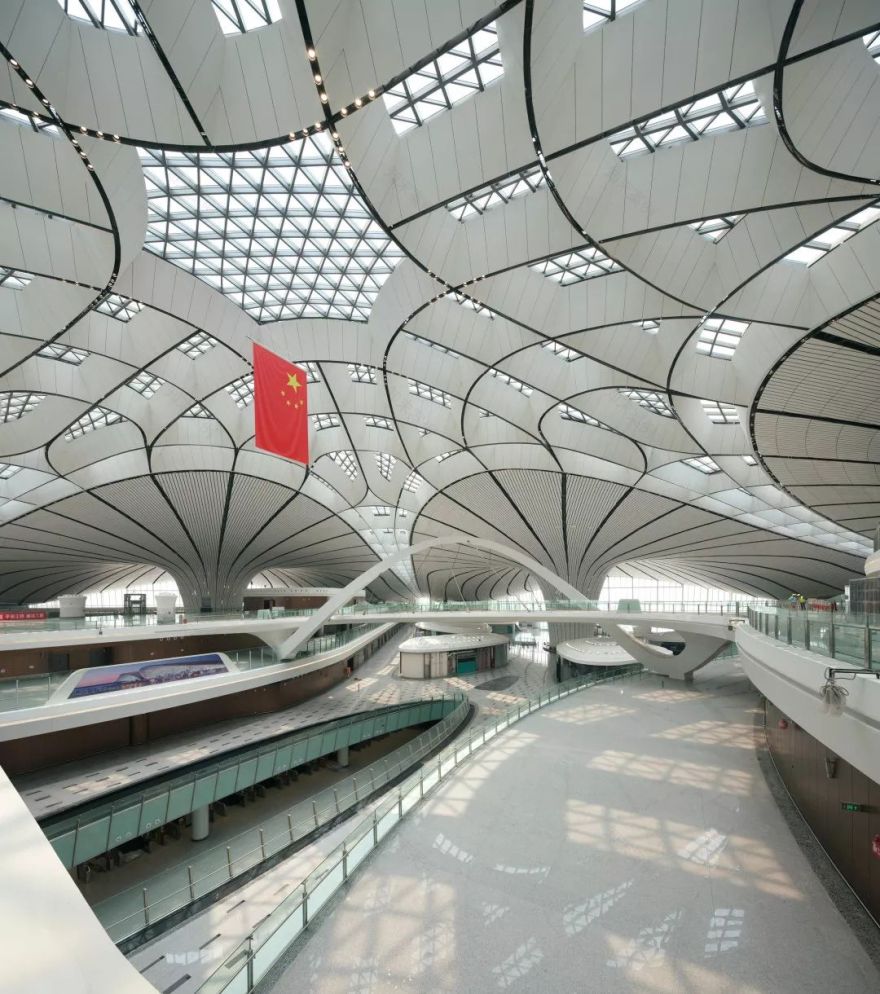 北京大兴国际机场,巨型交通枢纽的室内设计魅力-17
