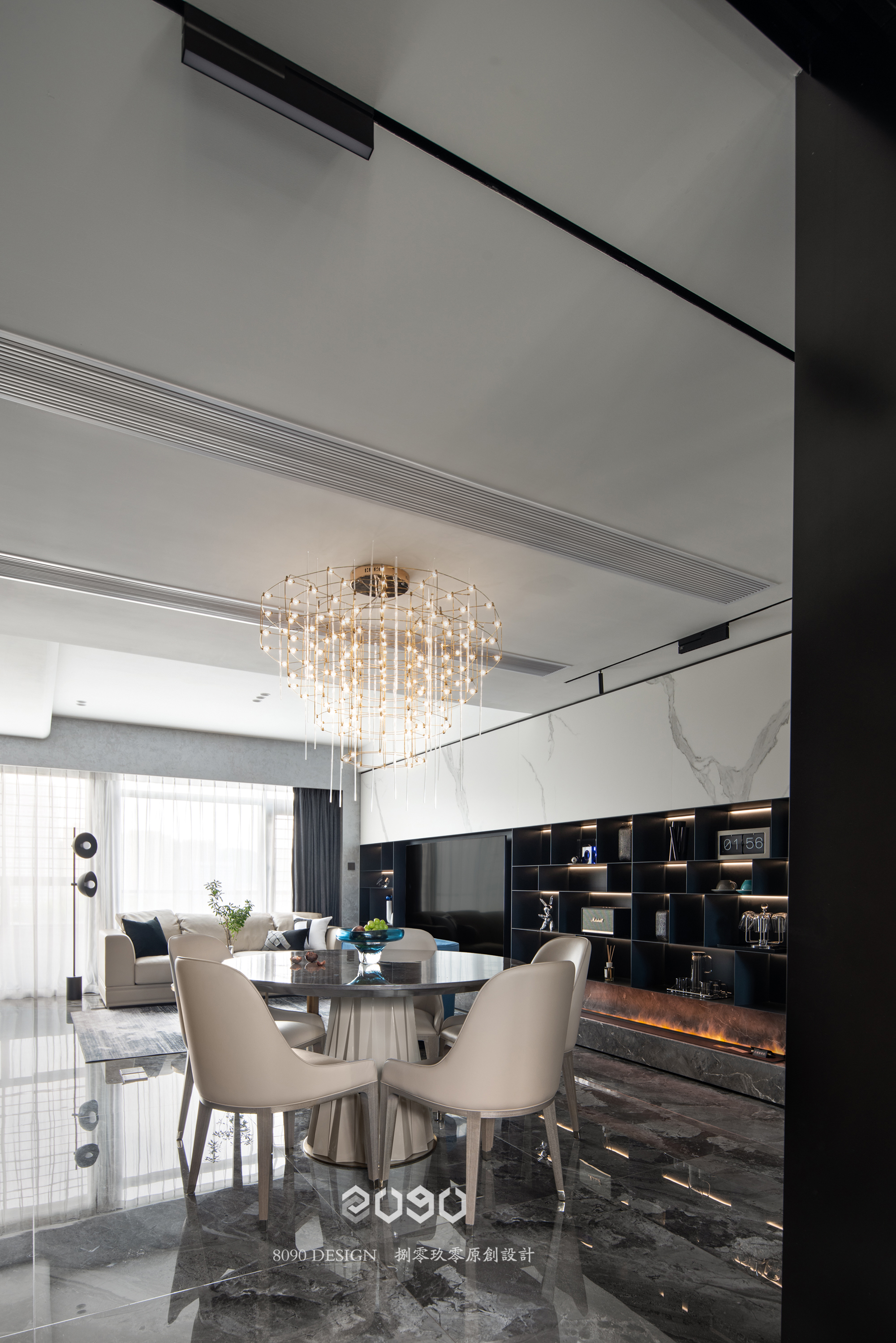 顶楼现代简约风设计丨中国杭州丨杭州 8090 原创设计-28