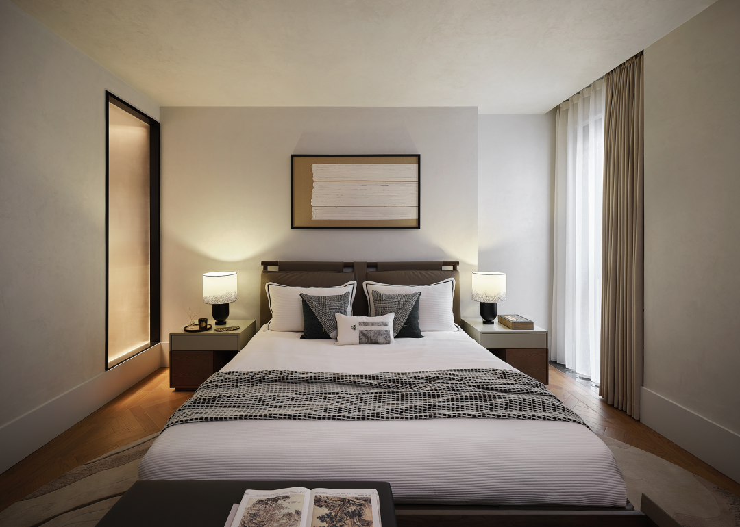 银杏汇湘湖天境 新中式挑空别墅丨中国杭州丨H.N.LIN空间美学馆-68