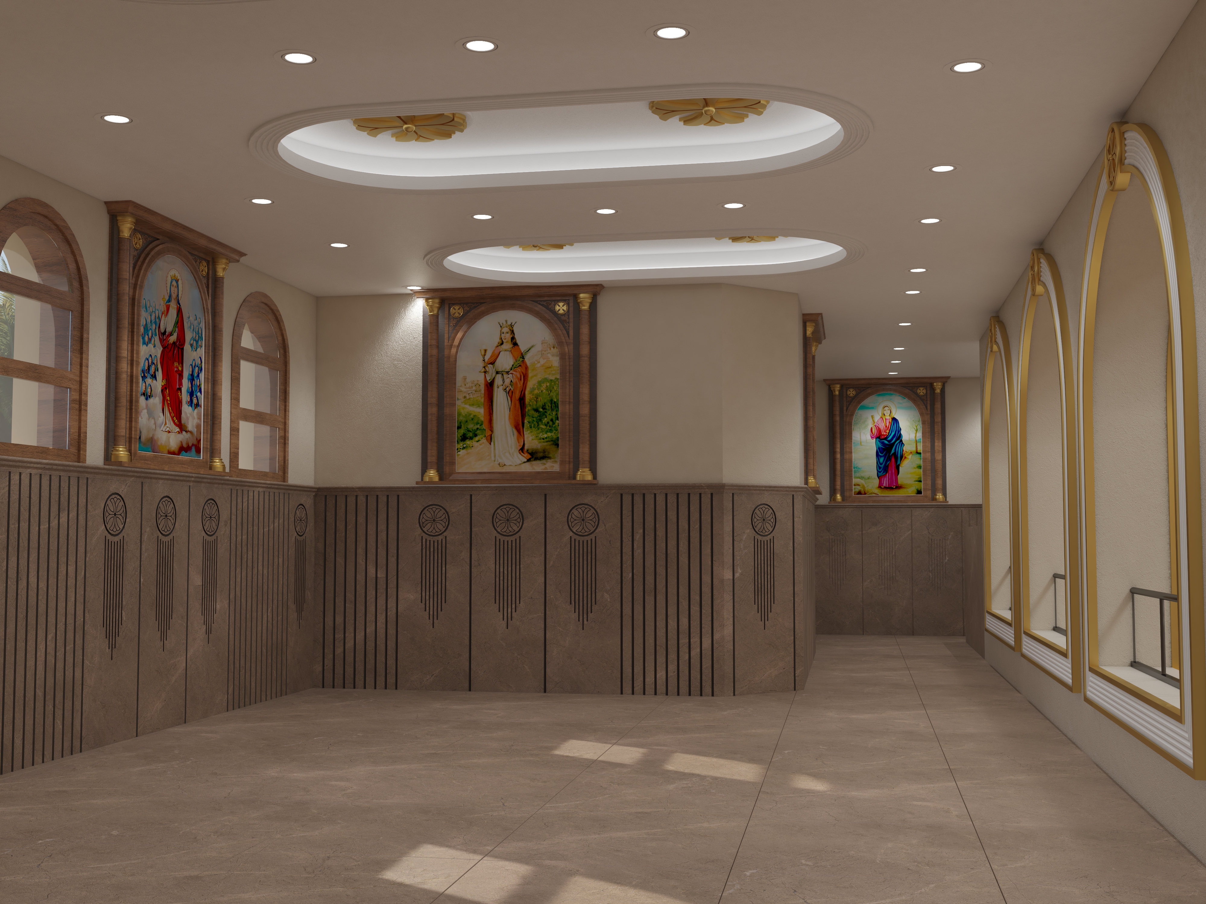 Church of the Holy Cross interior design-23