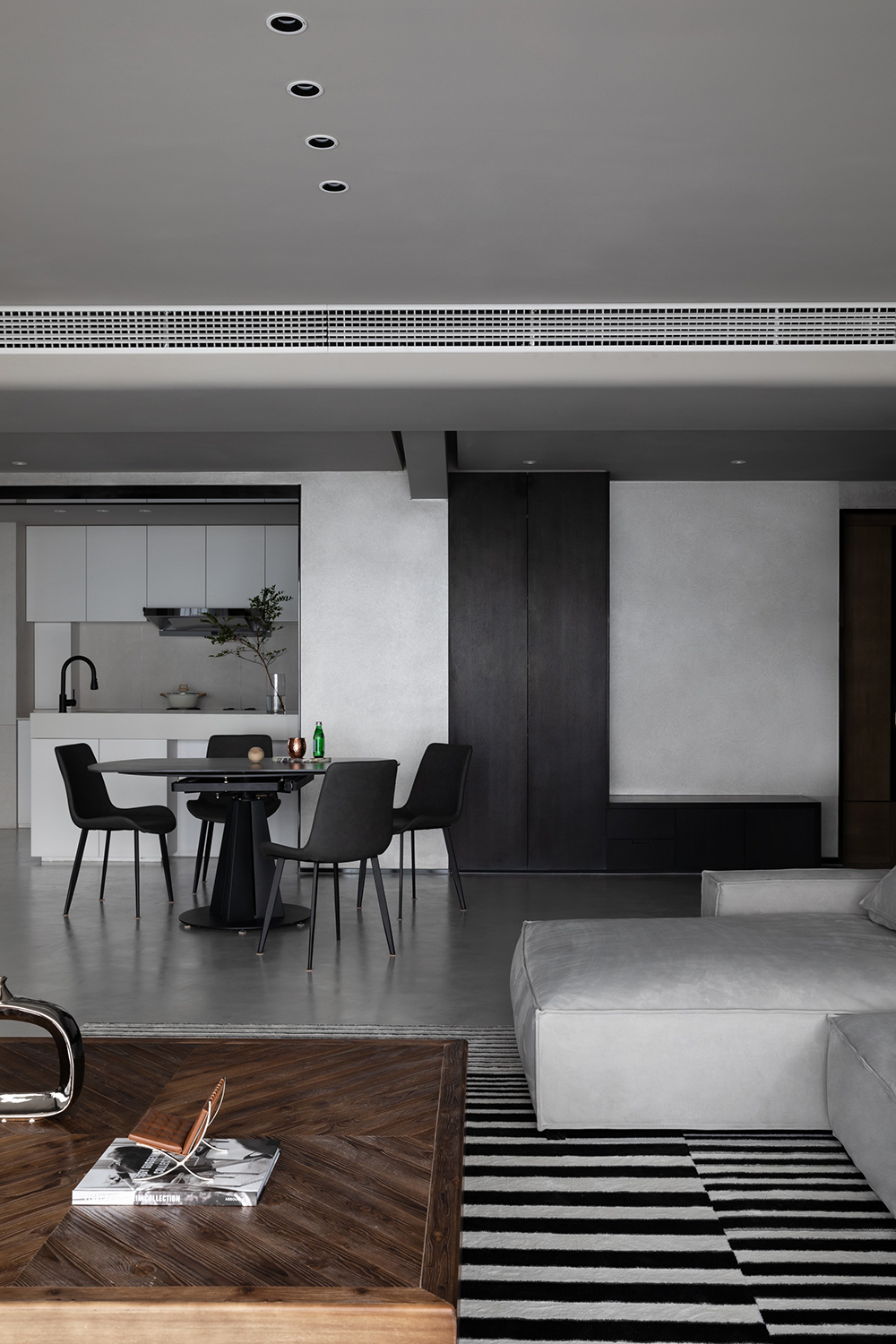 行走的墨线 · 极简黑白的至简之家丨中国重庆丨SIM 简线建筑,森也空间设计-53
