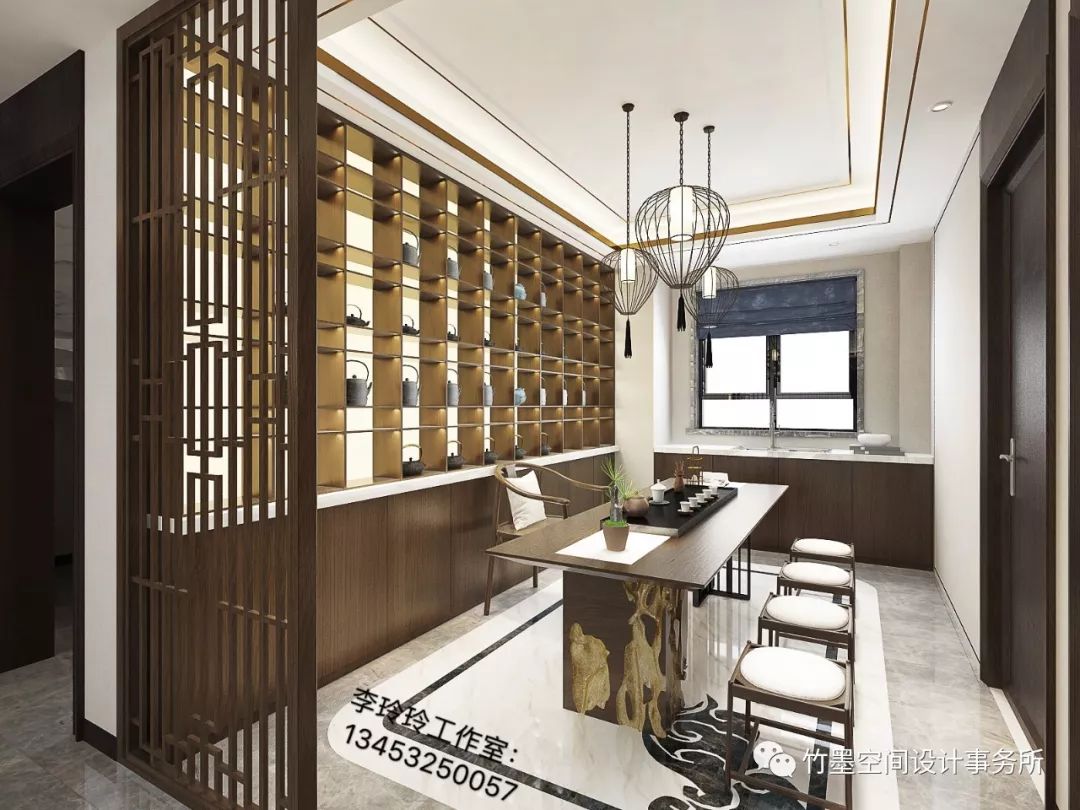 新中式竹墨空间,品味与功能的完美融合-9
