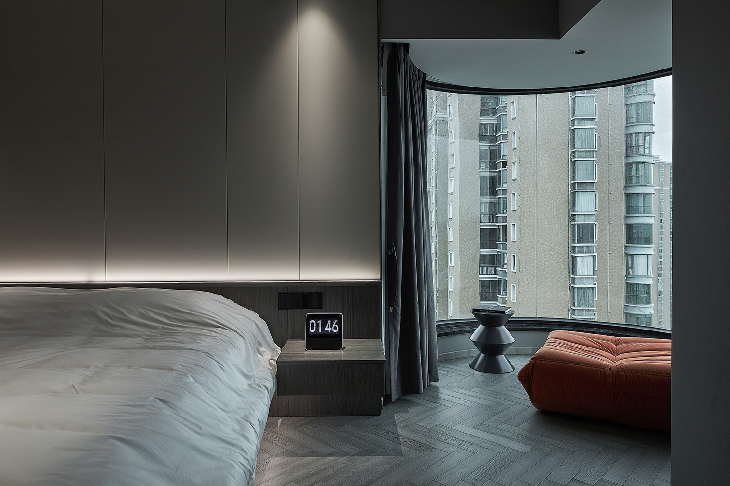 江景楼王酷黑大平层设计丨中国福州-24