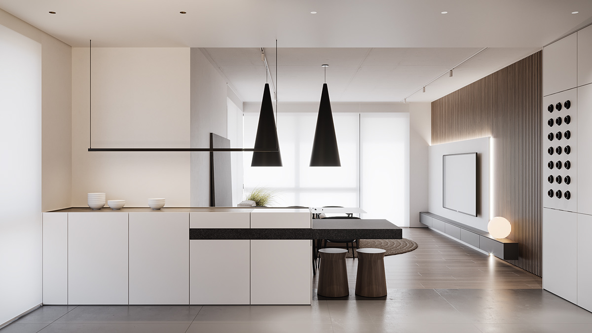 现代极简复式全屋设计丨中国北京丨鸽盟·厨卫改造家,主案杨克鹏-20