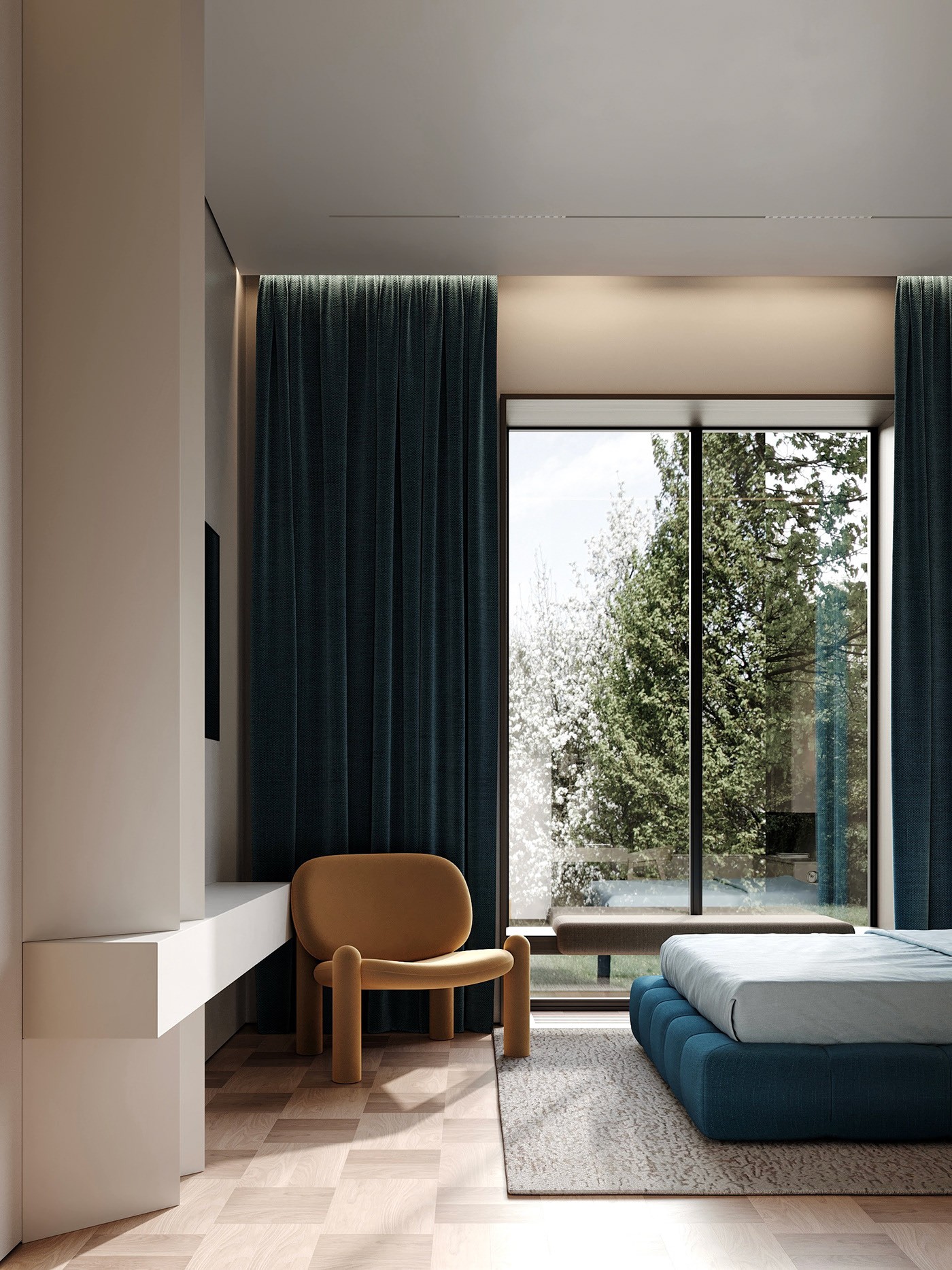 诺沃戈尔斯克一栋住宅的室内设计-14