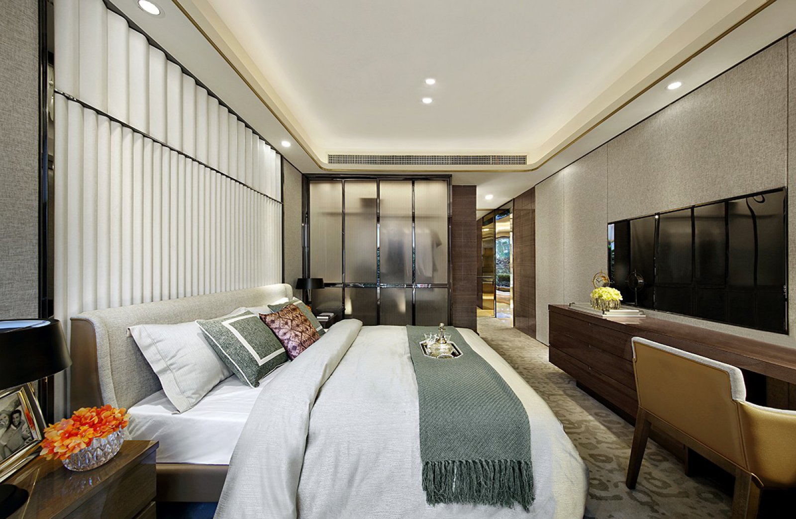 115m²珠江湾畔，大城美宅—宏鼎天御江畔样板房  戴勇室内设计师事务所-26