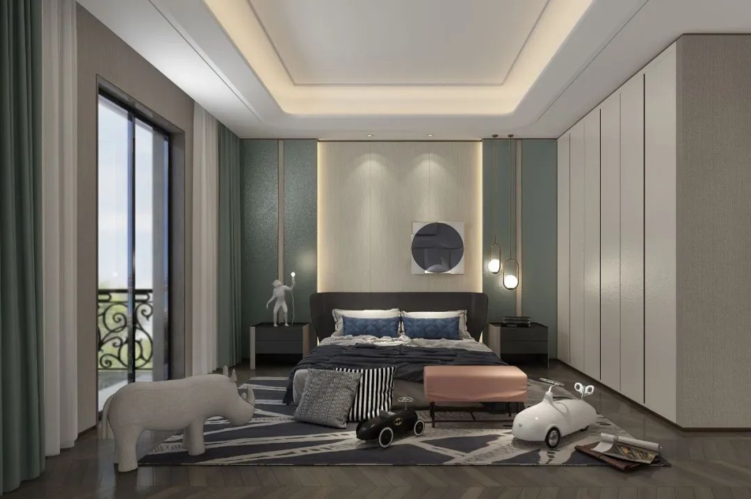 《富春山居》穿越时空,1300 平米低奢东方美墅-74